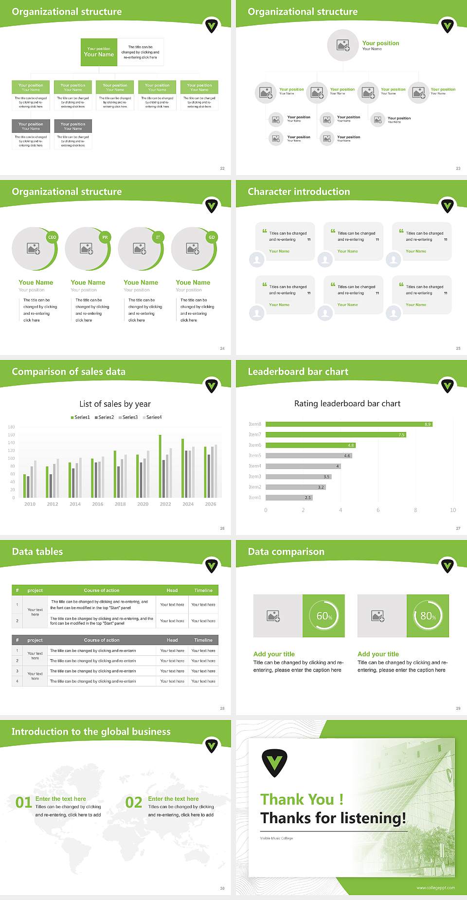 Visible Music College Academic Presentation/Research Findings Report PPT Template4:3 ratio PPT effect preview image4