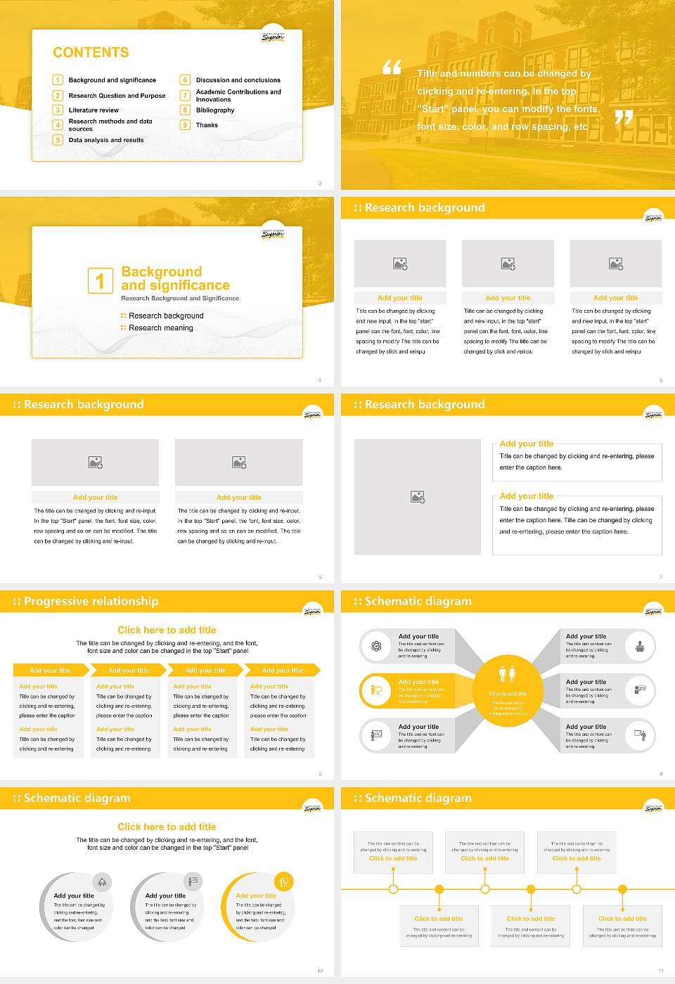 University of Wisconsin-Superior Graduation Thesis Defense PPT Template16:9 ratio PPT effect preview image2