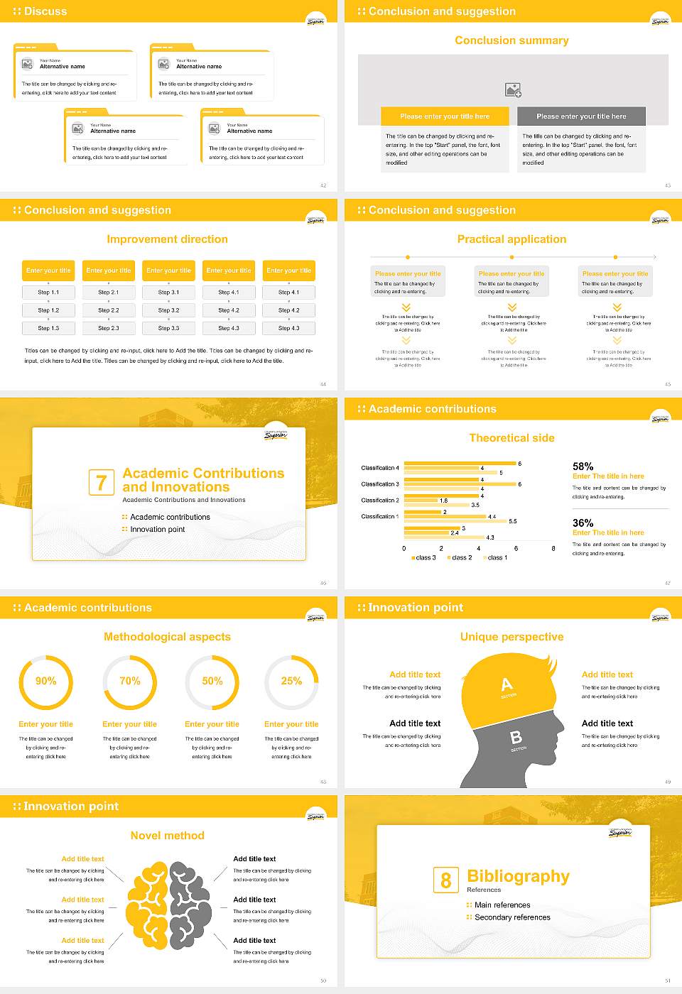 University of Wisconsin-Superior Graduation Thesis Defense PPT Template16:9 ratio PPT effect preview image6