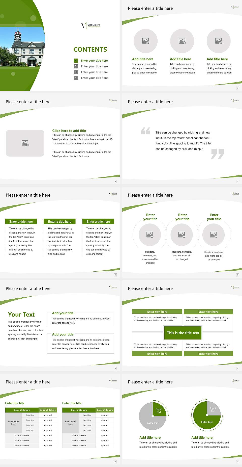 Vermont Law School Course/Courseware Creation PPT Template4:3 ratio PPT effect preview image2