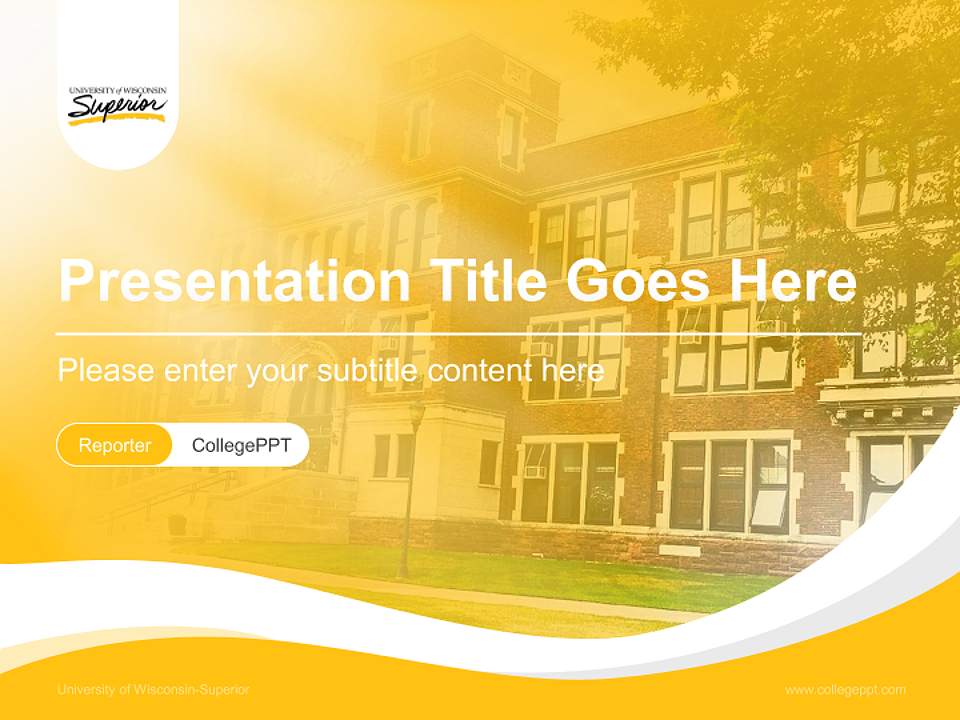 University of Wisconsin-Superior Lecture Sharing and Networking Event PPT Template4:3 ratio PPT effect preview image4