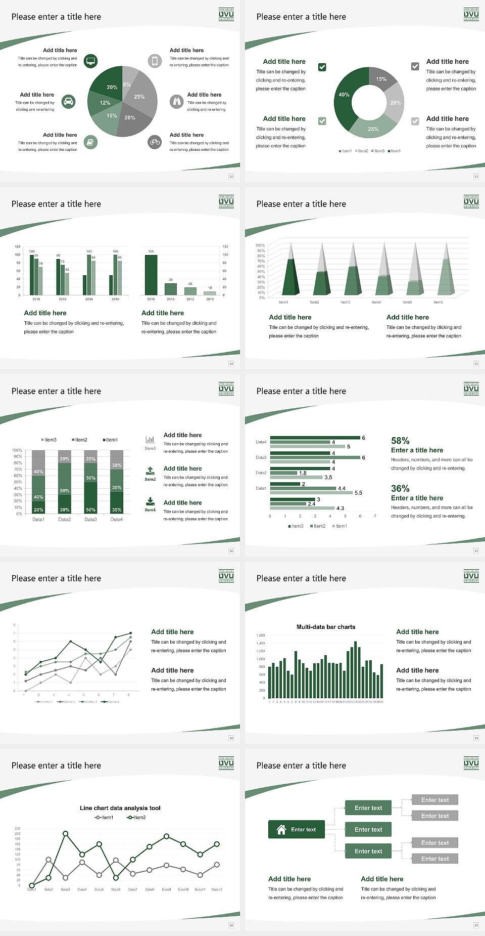 Utah Valley University Course/Courseware Creation PPT Template4:3 ratio PPT effect preview image3