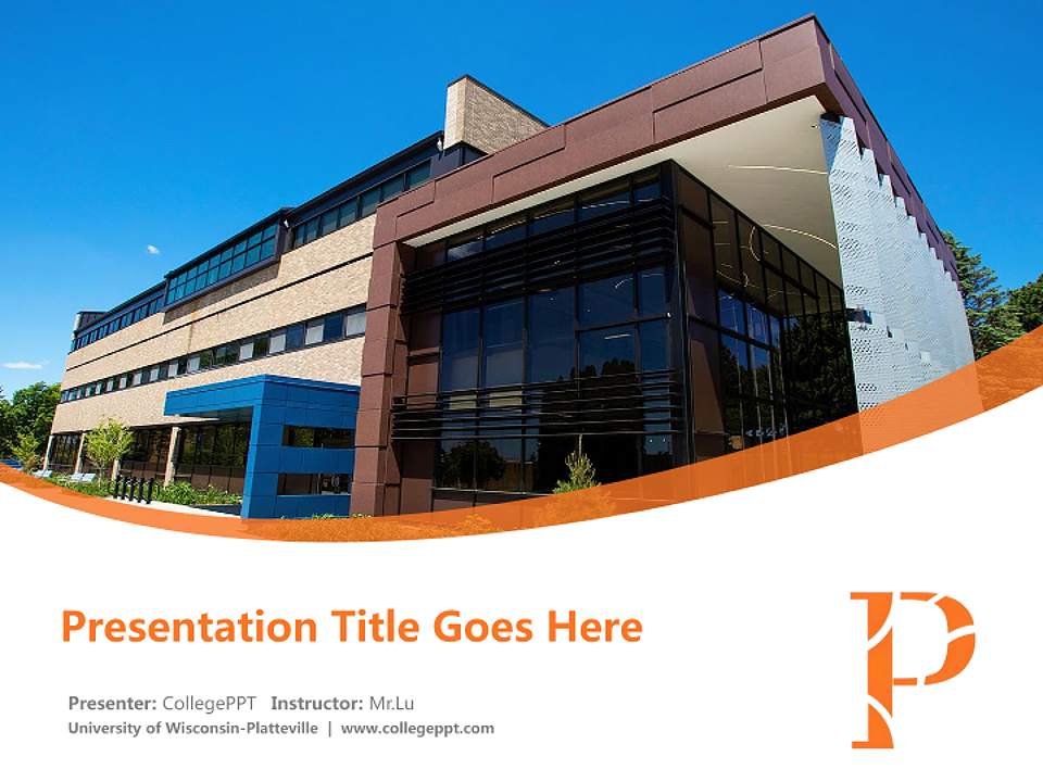 University of Wisconsin-Platteville Course/Courseware Creation PPT Template4:3 ratio PPT effect preview image5