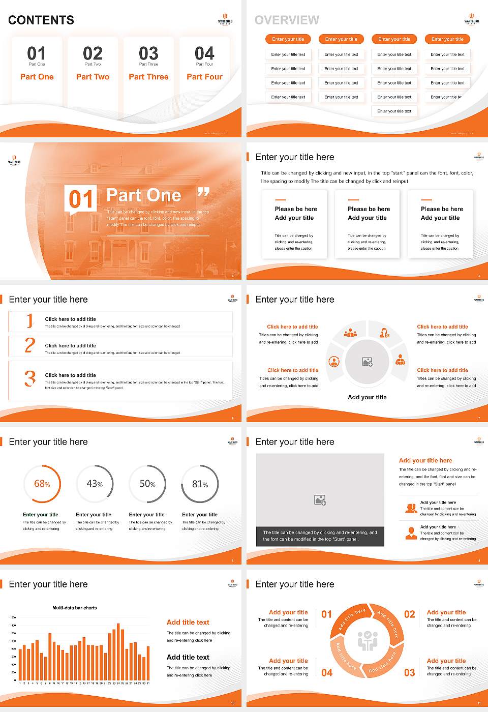 Wartburg College Lecture Sharing and Networking Event PPT Template16:9 ratio PPT effect preview image2
