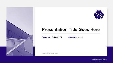 University of Western States General Purpose PPT Template