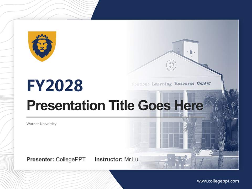 Warner University Academic Presentation/Research Findings Report PPT Template4:3 ratio PPT effect preview image5