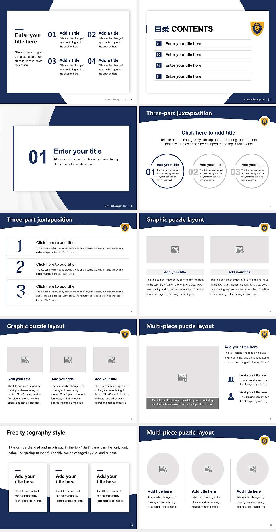 Warner University Academic Presentation/Research Findings Report PPT Template4:3 ratio PPT effect preview image2