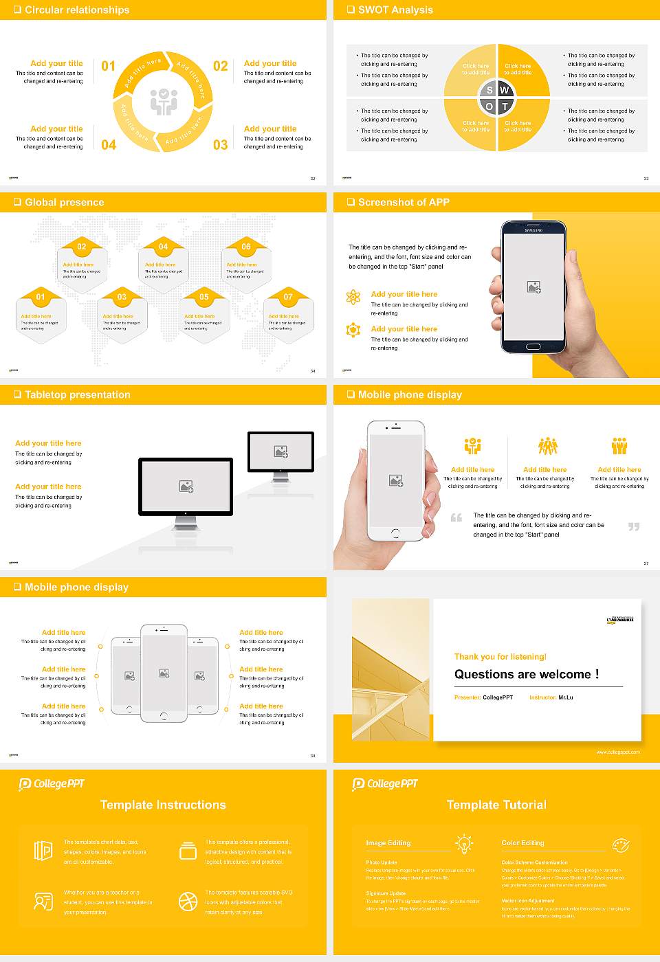 University of Wisconsin-Milwaukee Flex General Purpose PPT Template16:9 ratio PPT effect preview image5