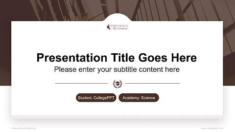University of Wyoming National Scholarship Defense PPT Template