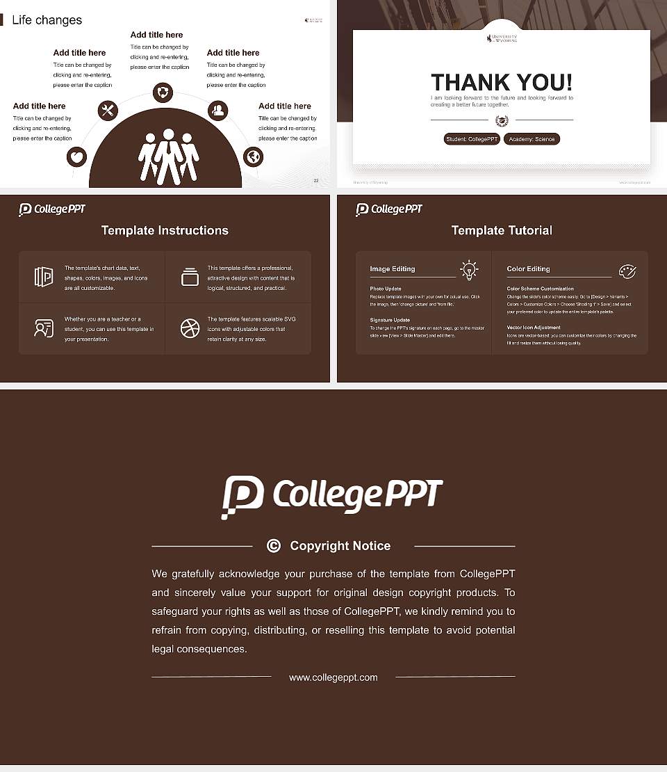 University of Wyoming National Scholarship Defense PPT Template16:9 ratio PPT effect preview image4
