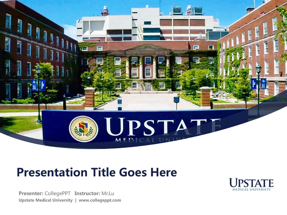 Upstate Medical University Course/Courseware Creation PPT Template4:3 ratio PPT effect preview image5