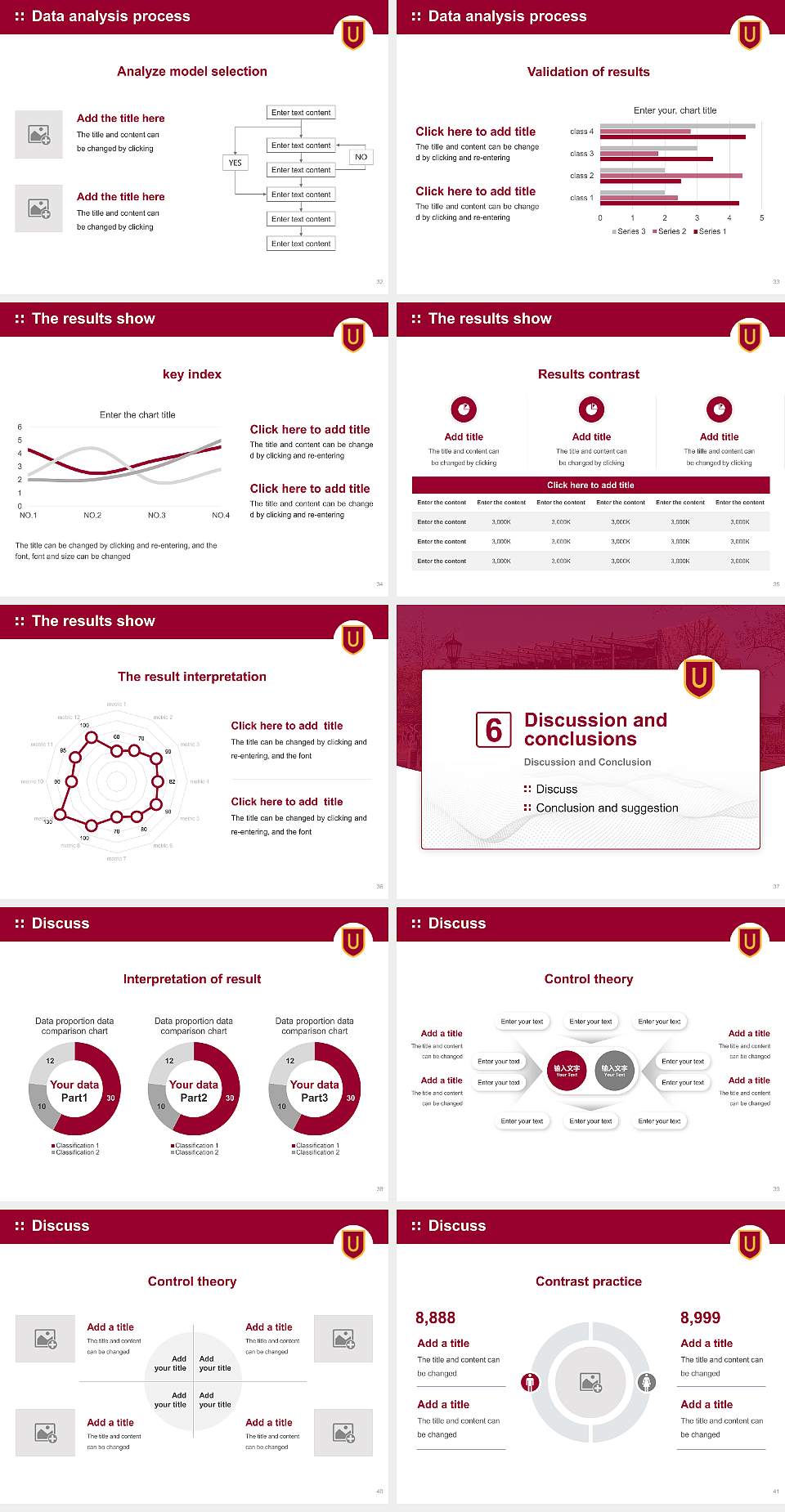 Ursinus College Graduation Thesis Defense PPT Template4:3 ratio PPT effect preview image5