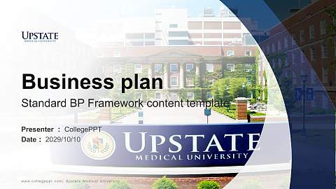 Upstate Medical University Competition/Entrepreneurship Contest PPT Template