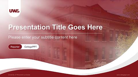University of Wisconsin-La Crosse Lecture Sharing and Networking Event PPT Template