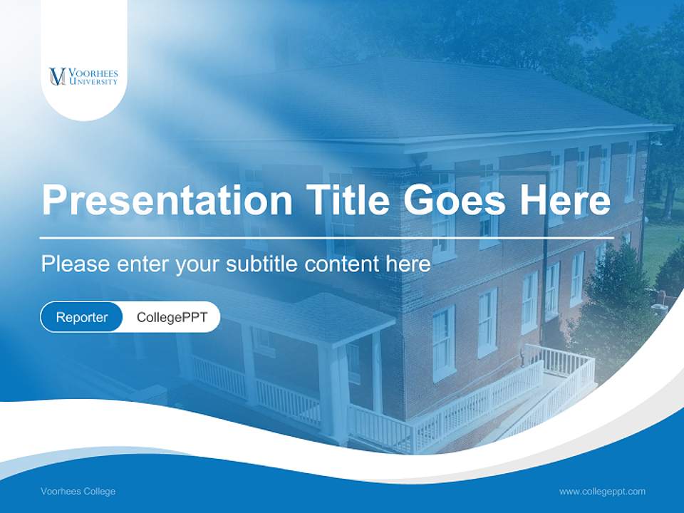 Voorhees College Lecture Sharing and Networking Event PPT Template4:3 ratio PPT effect preview image4