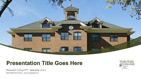 Walla Walla University Course/Courseware Creation PPT Template