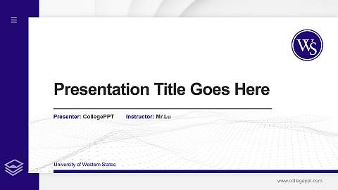 University of Western States Thesis Proposal/Graduation Defense PPT Template