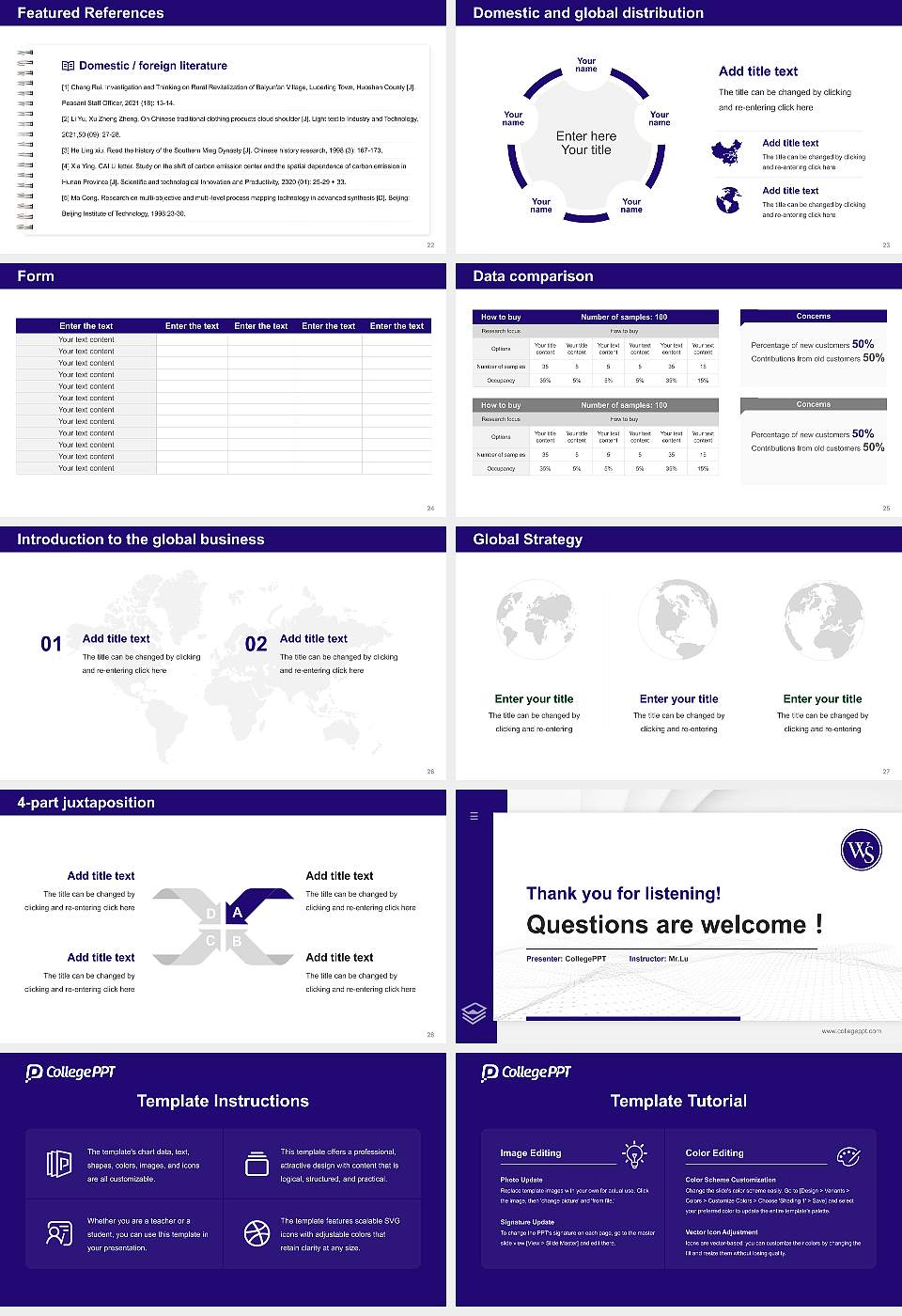 University of Western States Thesis Proposal/Graduation Defense PPT Template16:9 ratio PPT effect preview image4