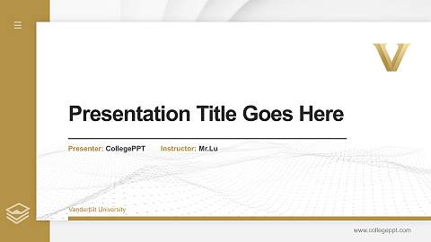 Vanderbilt University Thesis Proposal/Graduation Defense PPT Template
