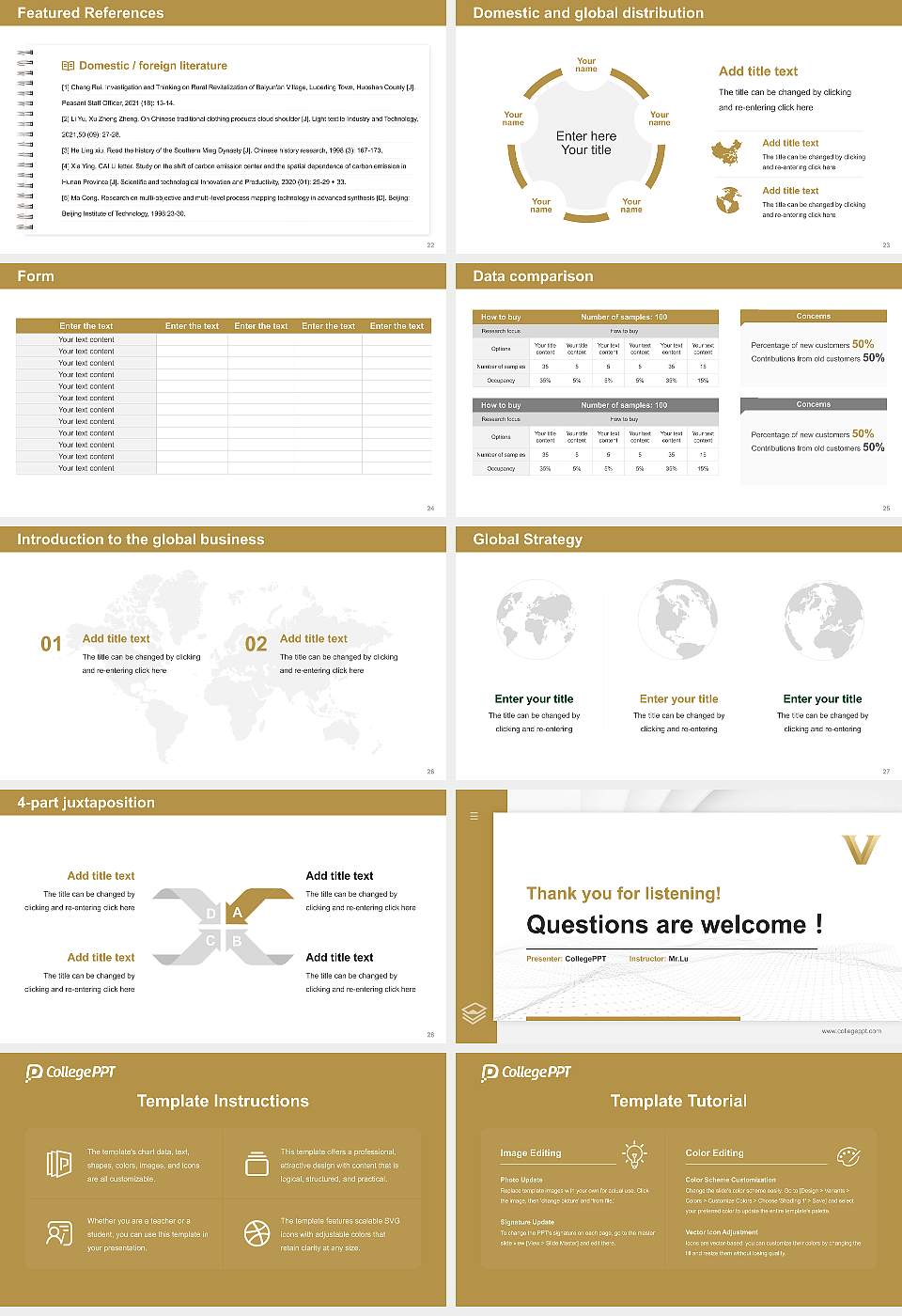 Vanderbilt University Thesis Proposal/Graduation Defense PPT Template16:9 ratio PPT effect preview image4