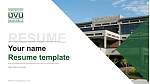 Utah Valley University履歴書PPTテンプレート