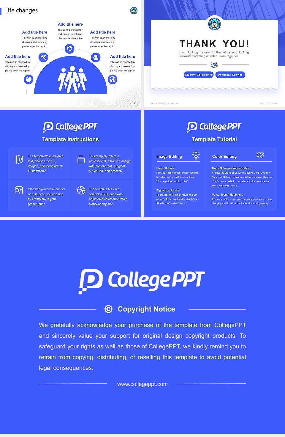 Virginia University of Lynchburg National Scholarship Defense PPT Template4:3 ratio PPT effect preview image4