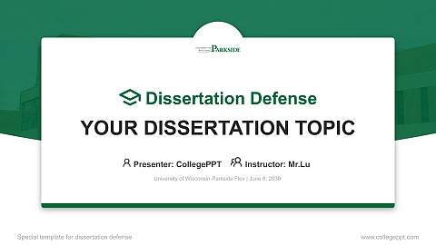 University of Wisconsin-Parkside Flex Graduation Thesis Defense PPT Template