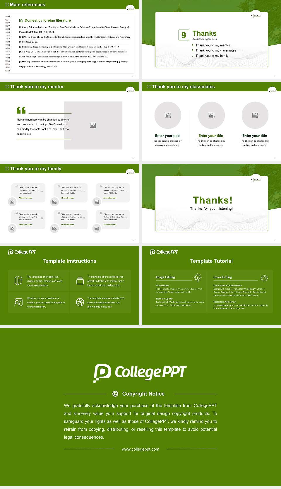 Vermont Law School Graduation Thesis Defense PPT Template16:9 ratio PPT effect preview image7