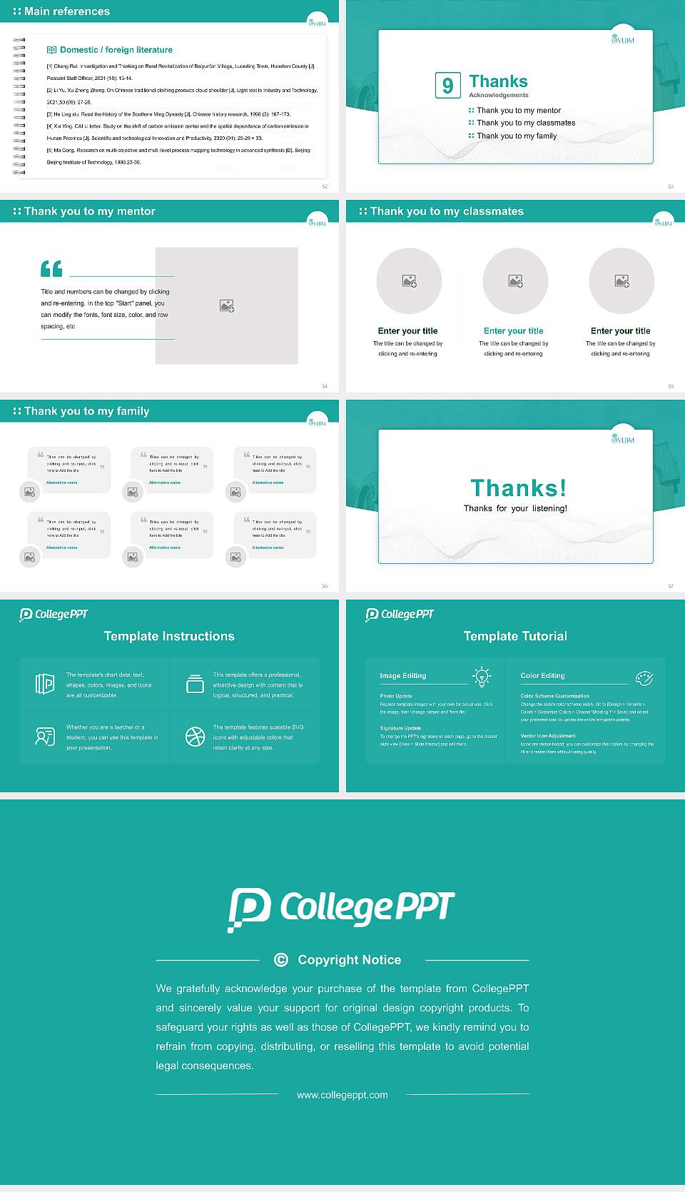 Virginia University of Integrative Medicine Graduation Thesis Defense PPT Template16:9 ratio PPT effect preview image7