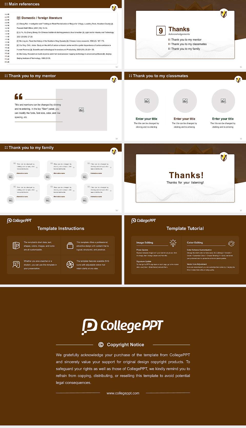 Valparaiso University Graduation Thesis Defense PPT Template16:9 ratio PPT effect preview image7