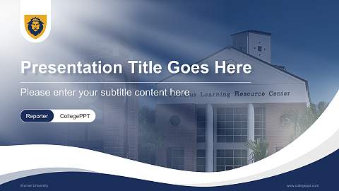 Warner University Lecture Sharing and Networking Event PPT Template
