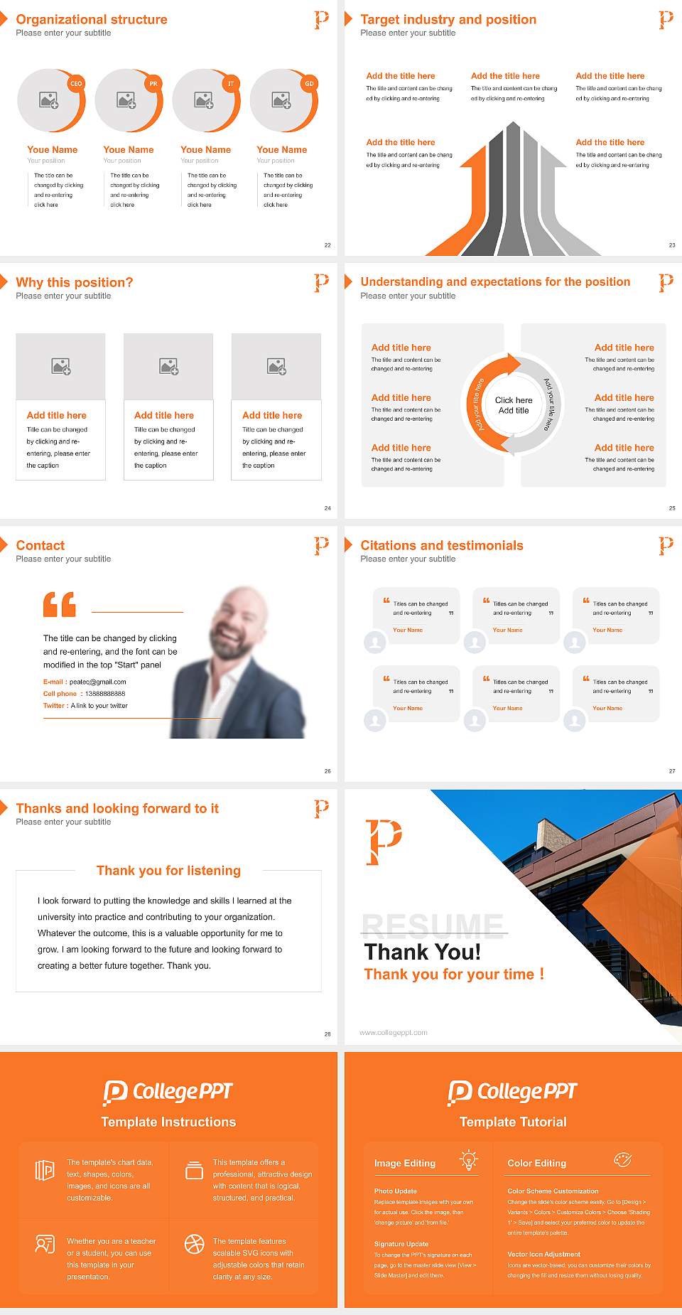 University of Wisconsin-Platteville Resume PPT Template4:3 ratio PPT effect preview image4