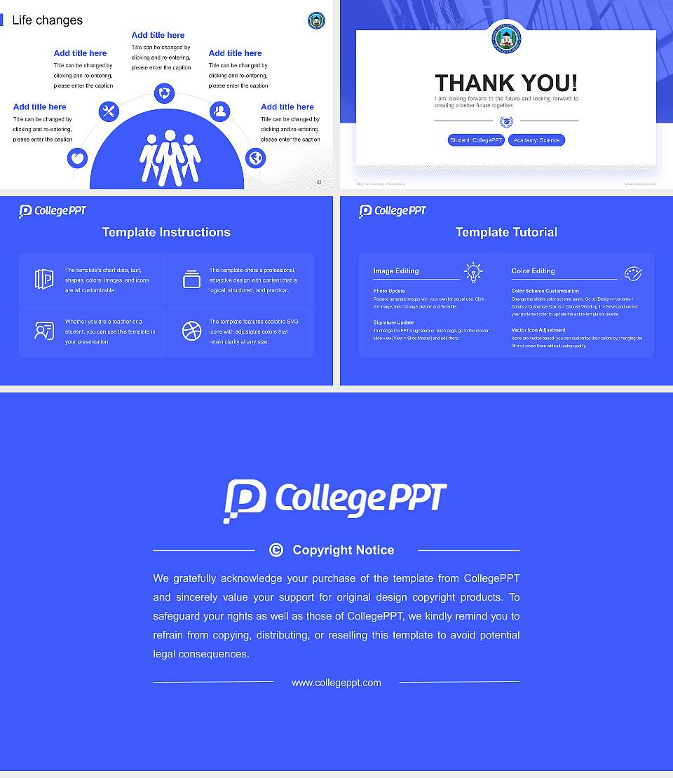 Virginia University of Lynchburg National Scholarship Defense PPT Template16:9 ratio PPT effect preview image4