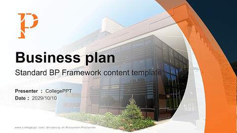 University of Wisconsin-Platteville Competition/Entrepreneurship Contest PPT Template