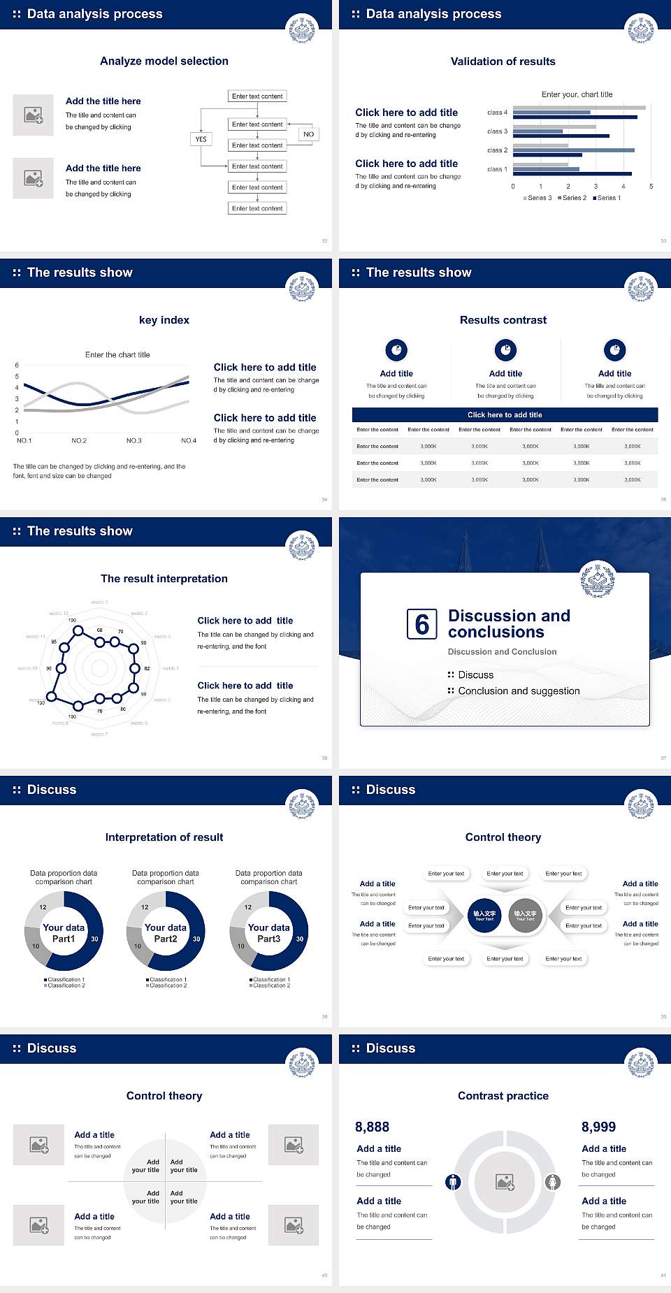 Villanova University Graduation Thesis Defense PPT Template4:3 ratio PPT effect preview image5