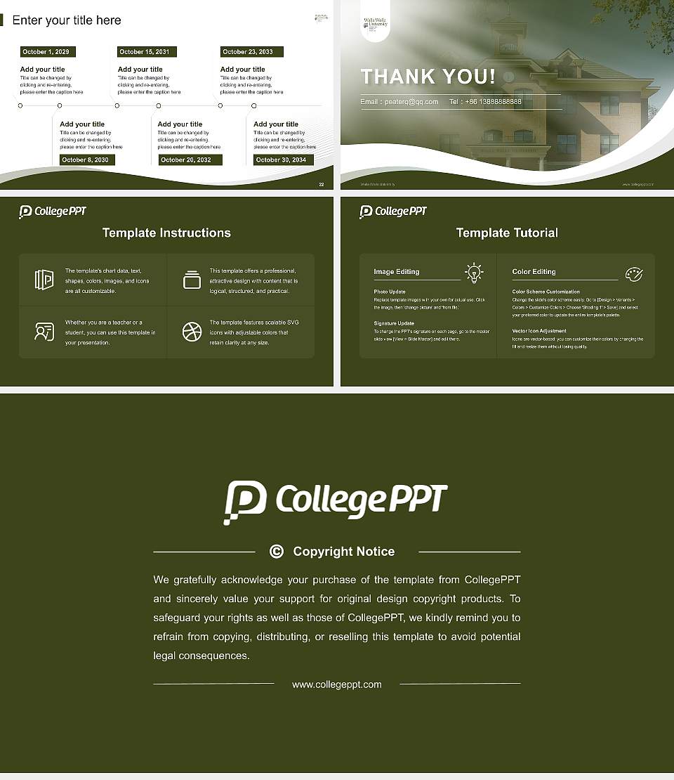 Walla Walla University Lecture Sharing and Networking Event PPT Template16:9 ratio PPT effect preview image4