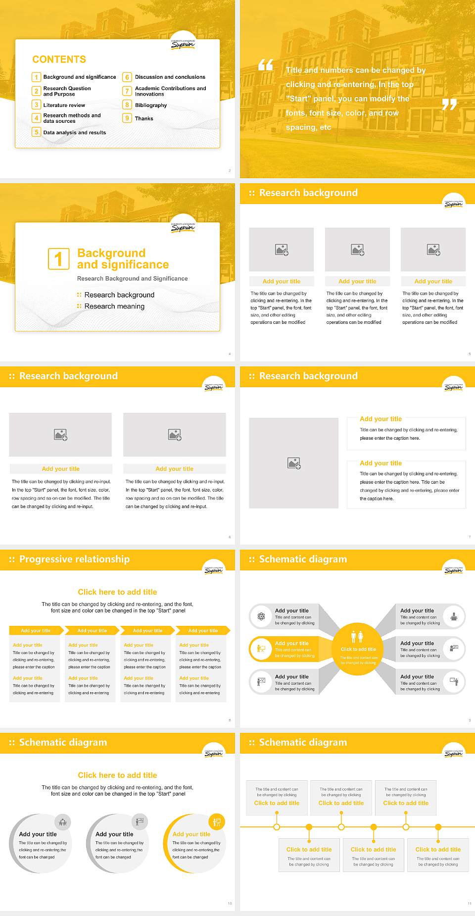 University of Wisconsin-Superior Graduation Thesis Defense PPT Template4:3 ratio PPT effect preview image2