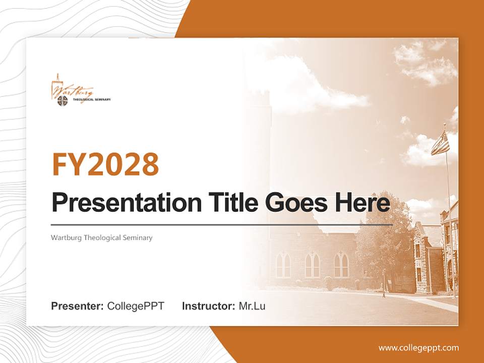 Wartburg Theological Seminary Academic Presentation/Research Findings Report PPT Template4:3 ratio PPT effect preview image5