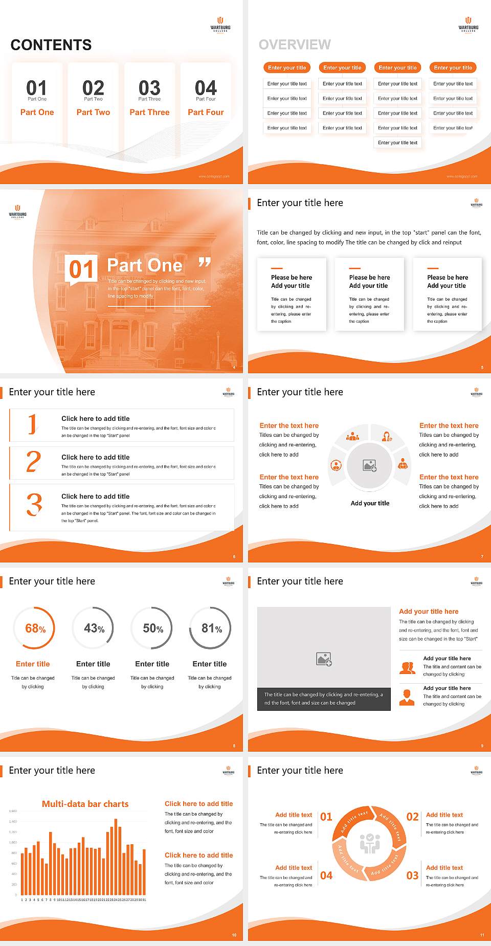 Wartburg College Lecture Sharing and Networking Event PPT Template4:3 ratio PPT effect preview image2