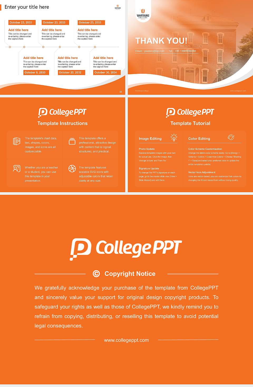 Wartburg College Lecture Sharing and Networking Event PPT Template4:3 ratio PPT effect preview image4