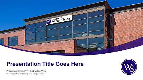 University of Western States Course/Courseware Creation PPT Template
