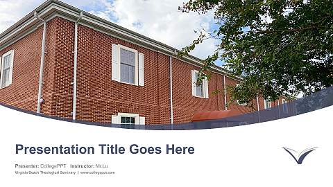 Virginia Beach Theological Seminary Course/Courseware Creation PPT Template