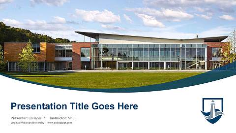 Virginia Wesleyan University Course/Courseware Creation PPT Template