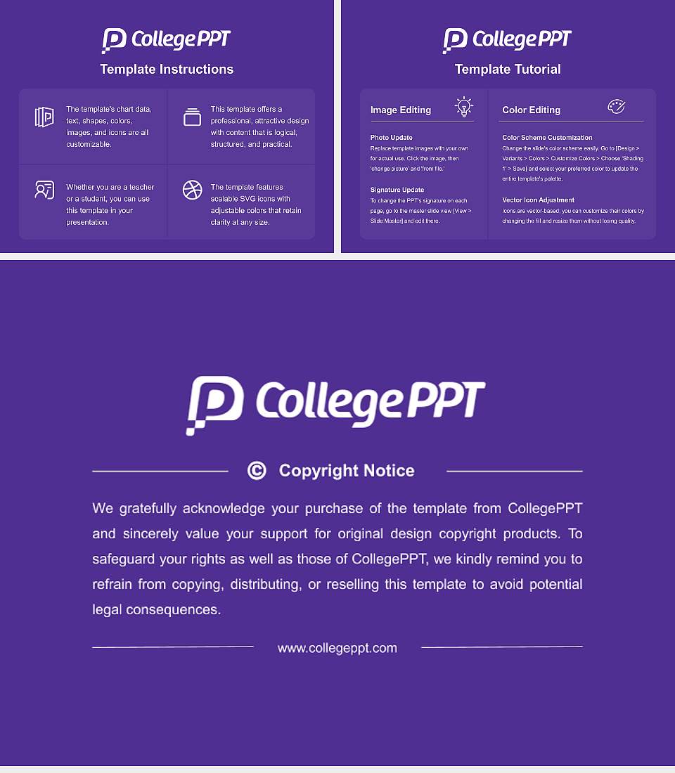 University of Wisconsin-Stevens Point Course/Courseware Creation PPT Template4:3 ratio PPT effect preview image5
