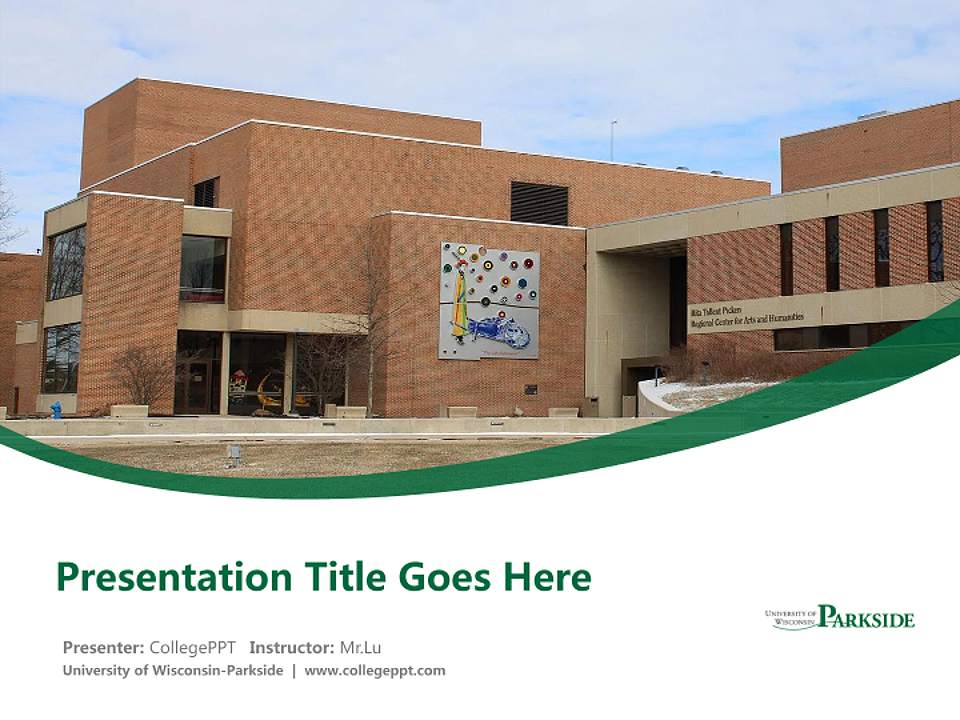 University of Wisconsin-Parkside Course/Courseware Creation PPT Template4:3 ratio PPT effect preview image5