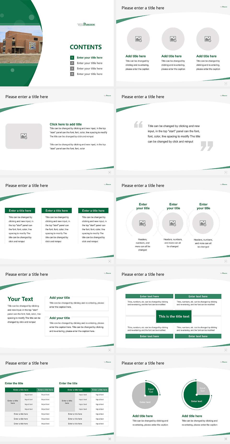 University of Wisconsin-Parkside Course/Courseware Creation PPT Template4:3 ratio PPT effect preview image2