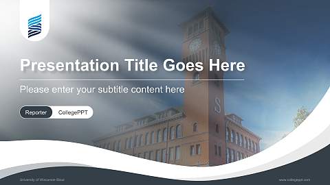 University of Wisconsin-Stout Lecture Sharing and Networking Event PPT Template