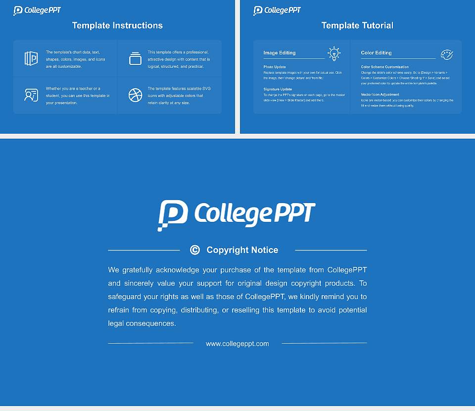 W L Bonner College Course/Courseware Creation PPT Template16:9 ratio PPT effect preview image5