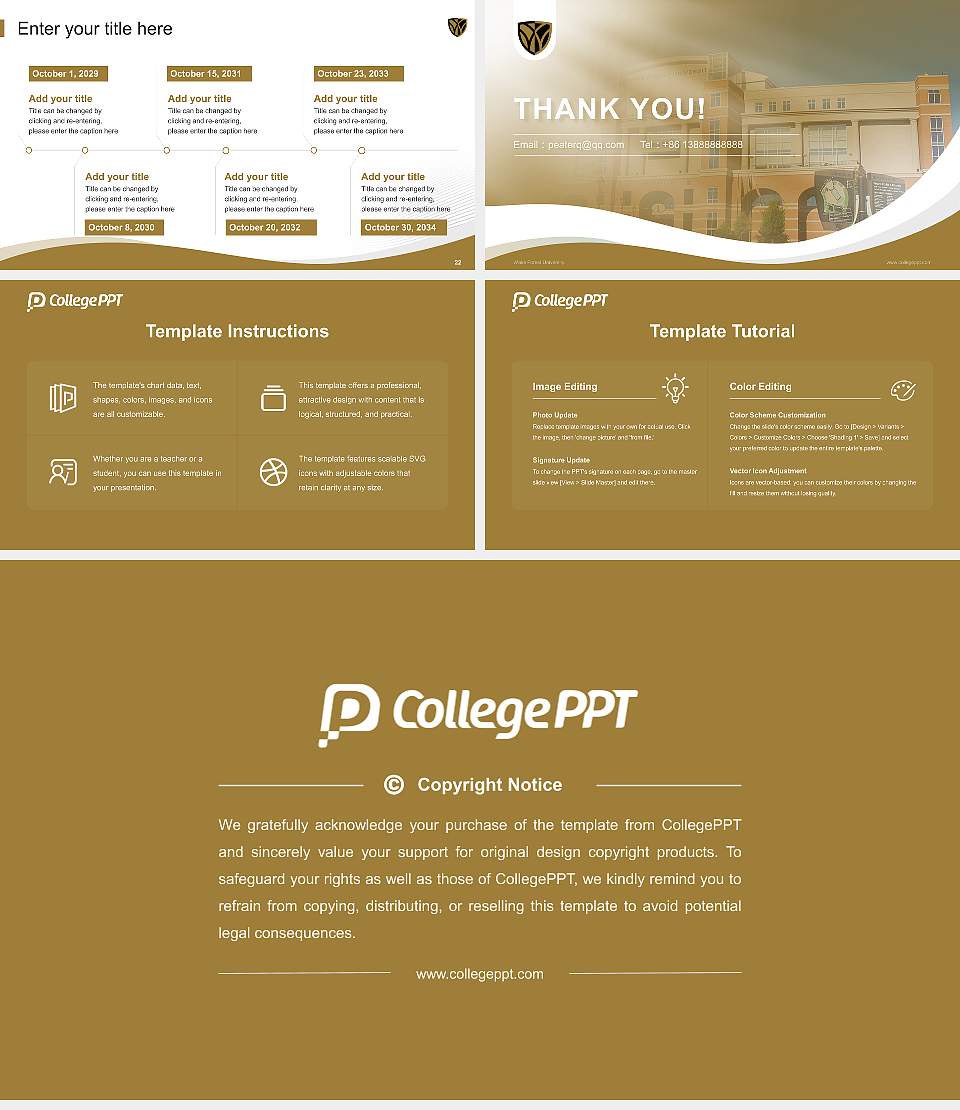 Wake Forest University Lecture Sharing and Networking Event PPT Template16:9 ratio PPT effect preview image4
