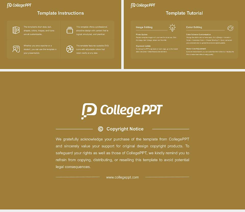 Wake Forest University Course/Courseware Creation PPT Template16:9 ratio PPT effect preview image5